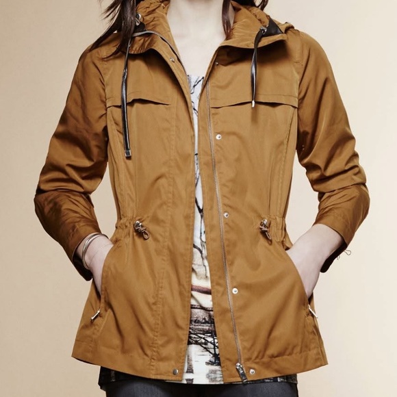 Tribal brand Mustard Hooded lightweight Jacket size large - Picture 1 of 9